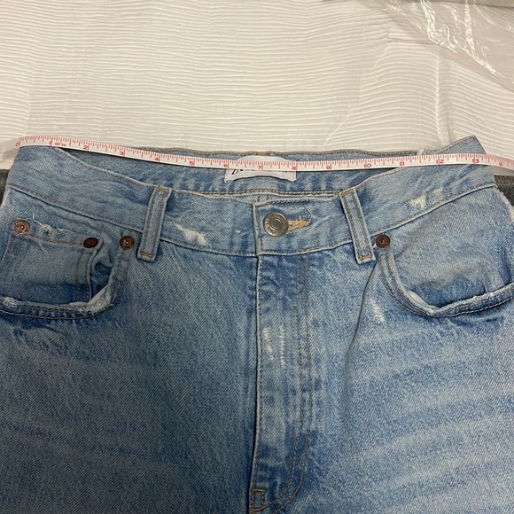 Zara wide leg high waist distressed jeans - Picture 6 of 6